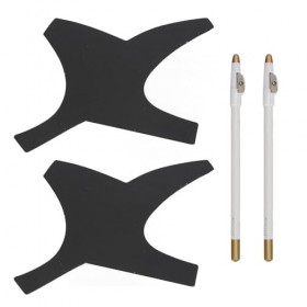 Outil de Mise en Forme de Barbier pour Hommes, Contours Parfaits, Auto-toilettage, Conception Portable, Comprend un Crayon de