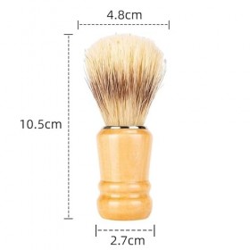 Brosse de Rasage, Blaireau de Rasage Homme, Blaireau Rasage en Noir, Blaireau Synthetique, Brosse à Barbe en Poils de Rasage 