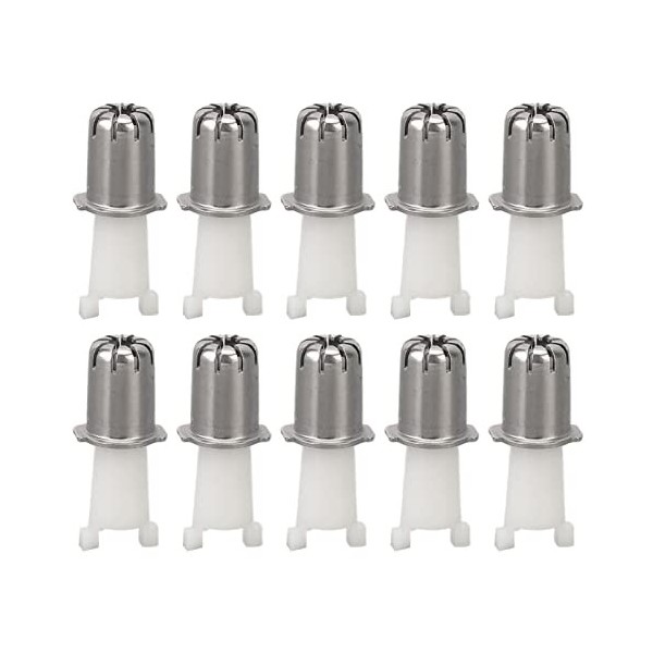 10pcs Tête de Tondeuse à Poils de Nez Rasage Précis Têtes de Lame de Rechange Universelles pour Rasoir de Sécurité, Cadeaux P