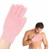 Lot de 2 gants exfoliants, gants de toilette exfoliants, gants de bain pour douche, peau exfoliante, gants de exfoliation pou