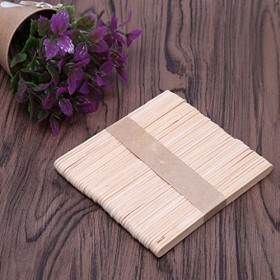 Tandou 50 PCS Jetable Bois Bâton pour Épilation À La Cire Spatule Langue Depresseur Cire Bâtons En Bambou Kit Épilation Crème