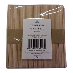 Storepil - 100 Spatules bois pour application de la cire sur le visage