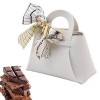 RASOLI Coffret Cadeau en Cuir, Sacs-Cadeaux de Bonbons de Mariage en Cuir PU avec Ruban, Sacs Cadeaux en Cuir avec Ruban Mign