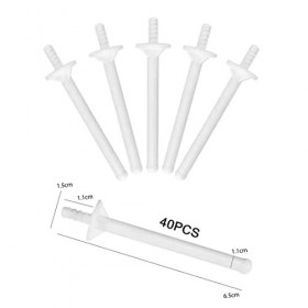 20pcs Applicateurs de Bâtons Cire de Nez Baguette Tige Cire Plastique Bandes dÉpilation Enlèvement Nettoyage Narines Nettoye