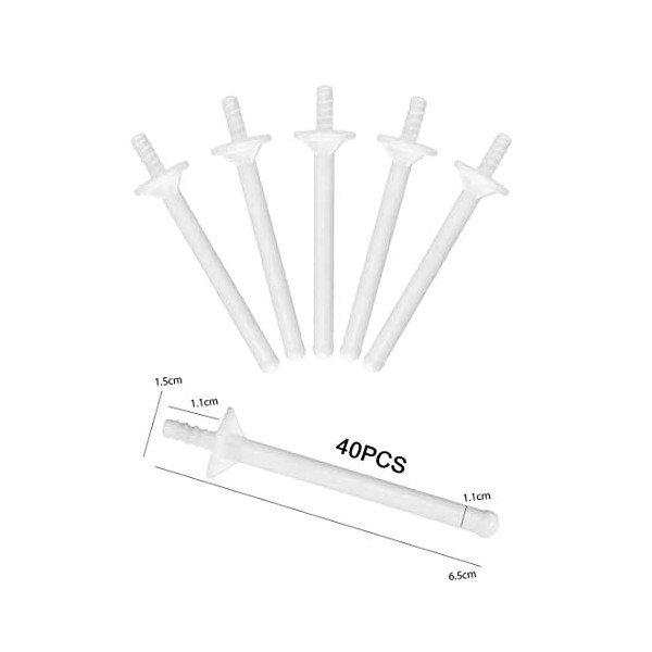 20pcs Applicateurs de Bâtons Cire de Nez Baguette Tige Cire Plastique Bandes dÉpilation Enlèvement Nettoyage Narines Nettoye