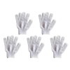 Ranuw Lot de 5 gants double face pour le corps, gants de douche, gants de douche en fibre de polyester, gants de gommage corp