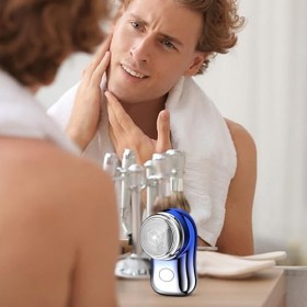 Rasoir électrique de voyage, Articles de toilette format voyage, Petit rasoir de voyage pour hommes, rasoir électrique de voy
