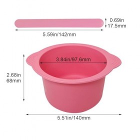 Fituenly Silicone Wax Warmer Dougarder Réutilisable Silicone Wax Bol pour Cire Plus Chaude Remplacement De Pot De Cire Antiad
