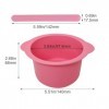 Fituenly Silicone Wax Warmer Dougarder Réutilisable Silicone Wax Bol pour Cire Plus Chaude Remplacement De Pot De Cire Antiad