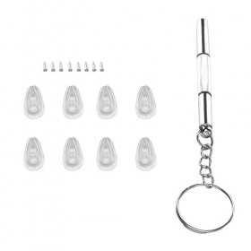Plaquettes de Nez de Lunettes, Kit de Réparation de Lunettes Portables Confortables et Antidérapantes pour les Types Kit de R