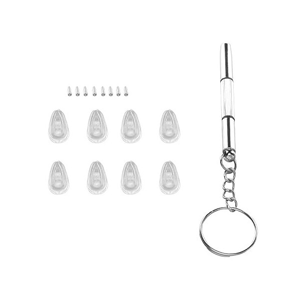 Plaquettes de Nez de Lunettes Kit de R paration de Lunettes Portables Confortables et Antid rapantes pour les Types Kit de R