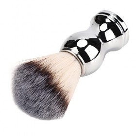 Blaireau de Rasage à Barbe, Blaireau Professionnel à Poils Synthétiques pour Hommes pour Mousse épaisse, Brosse Portable au T