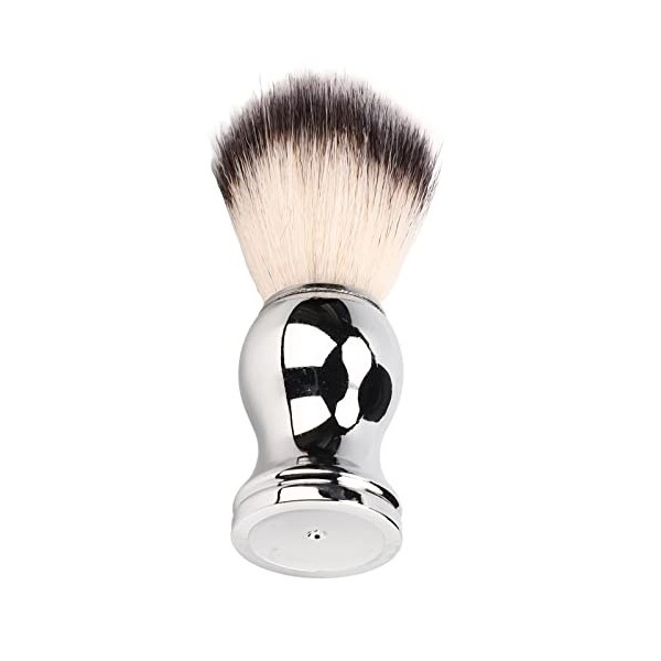 Blaireau de Rasage à Barbe, Blaireau Professionnel à Poils Synthétiques pour Hommes pour Mousse épaisse, Brosse Portable au T