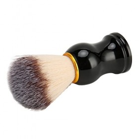 Blaireau de Rasage pour Hommes, Blaireau à Manche en Bois, Augmente la Mousse de Crème à Raser, Facile à Transporter, Toucher