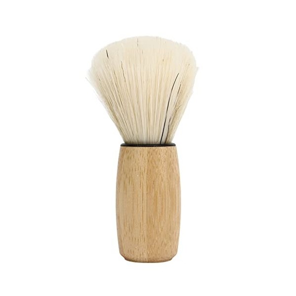 Blaireau de Rasage avec Manche en Bois pour Hommes, Brosse Douce Professionnelle pour Cheveux, Outil de Toilettage du Visage 