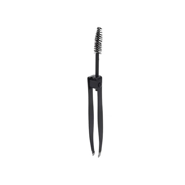 Pince à Sourcils Multifonctionnelle Noire avec Peigne à Sourcils Outil de Maquillage Idéal Outil de Toilettage de Maquillage 