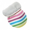 DAZZLEEX Gants de Douche exfoliants Arc-en-Ciel rayé Chiffon de Lavage Corps Serviette exfoliante Douche Gommage 21,5 * 13,5 