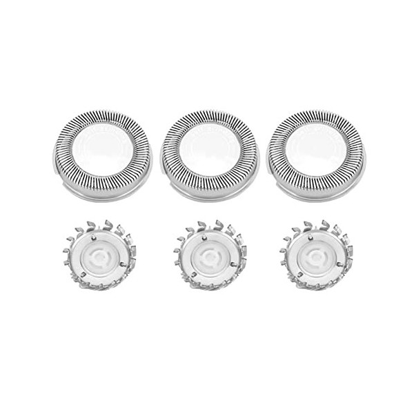 3pcs tete de rasoir accessoire de remplacement de tete de rasoir en acier adapte pour HQ4 HQ46 HQ481 HQ851 HQ6990 HQ803