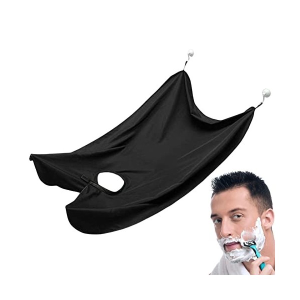 rasage pour homme - Imperméable et antistatique - Pour le rasage - Tablier anti-chute barbe - Cadeau quotidien pour petit ami