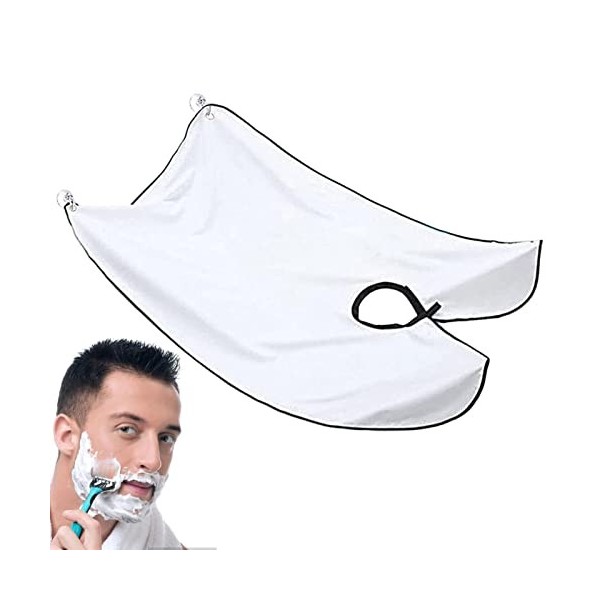 rasage pour homme - Imperméable et antistatique - Pour le rasage - Tablier anti-chute barbe - Cadeau quotidien pour petit ami