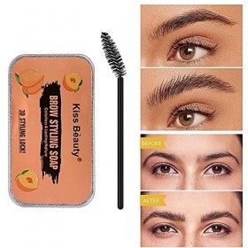 Li Ying Kit de savon pour la mise en forme des sourcils 3D Gel réglage Longue durée imperméable à leau Cire Teinture Pommade