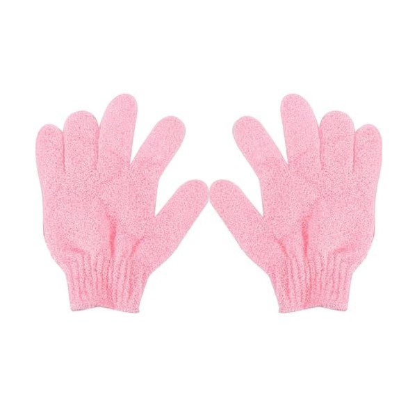 FOMIYES Gants De Massage Pour Le Corps 2 Pièces Gant De Gommage Coréen Gants De Douche En Nylon Exfoliants Pour Le Corps Gant