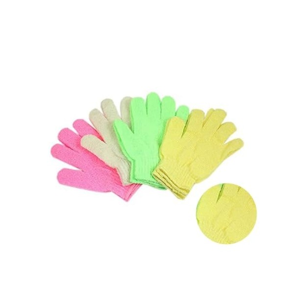 FOMIYES Paire De Gants De Bain Gants Exfoliants De Bain Gants De Douche Corporelle Double Face