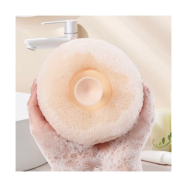 Boule De Bain Tournesol, Nettoyage En Profondeur, Poignée à Ventouse, Serviette Exfoliante, éponge De Beauté, Gant De Toilett