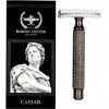 Rasoir de sécurité coupe choux traditionnel Caesar Gun Metal avec lot de 20 lames