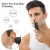 TOUCHBeauty AG-0526 Mini 360 degrés Tondeuse Rasoir Électrique à Piles pour les Poils du Nez et des Oreilles pour Homme Nior 