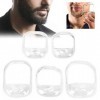 Goatee Outliner Kit Barba Shaper Strumento Professionale Modello Da Barba Barba Pizzetto Rifilatura Sagoma Barba Uomo Per Piz