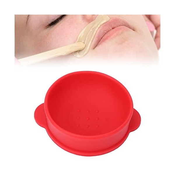 Bol Dépilation à la Cire, Pot de Cire de Rechange pour Chauffe-cire beauté Silicone épilation épilation Bol Accessoire Bleu