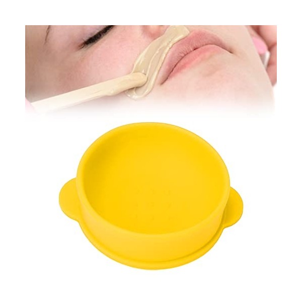 Bol Dépilation à la Cire, Pot de Cire de Rechange pour Chauffe-cire beauté Silicone épilation épilation Bol Accessoire Bleu
