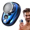 Rasoir électrique de voyage - Mini rasoirs portables pour hommes avec affichage du niveau de batterie - Rasoir électrique pou