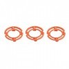 Bague de retenue de lame - Bagues de retenue de lame orange 3PCS, compatible avec les modèles Philips Norelco série 7000 9000