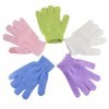 minkissy Gants De Bain Exfoliants 2 Pièces Gants De Douche Boue Pour Frotter Le Corps