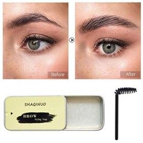 Yumoo Kit de savon à sourcils, savon coiffant pour sourcils, pommade coiffante imperméable à leau et aux taches pour sourcil