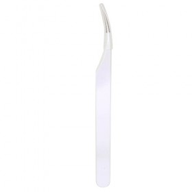 Pincettes Professionnelles pour Extensions de Cils – Pointe Angulaire à 90°, Pointe Incurvée, Acier Inoxydable de Haute Préci