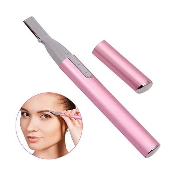 Rose multifonction Portable électrique femmes tondeuse faciale rasoir sourcil Shaper stylo corps épilateur enlèvement sécurit