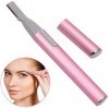 Rose multifonction Portable électrique femmes tondeuse faciale rasoir sourcil Shaper stylo corps épilateur enlèvement sécurit