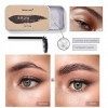 Ibcccndc Kit de savon pour sourcils, savon coiffant pour sourcils, pommade coiffante pour sourcils imperméable et anti-taches