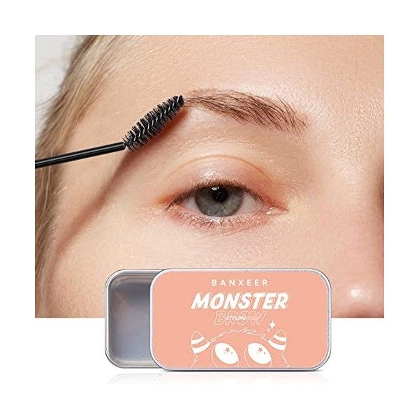 ZJTY Savon Sourcils | Pommade à Sourcils,Pommade coiffante pour Sourcils imperméable et Taches de Longue durée pour Les Sourc