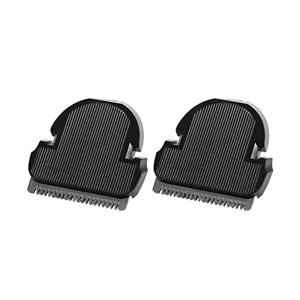 Uinfhyknd Lot de 2 têtes de tondeuse à cheveux pour QC5130 QC5115 QC5120 QC5125 5135 Noir