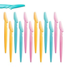 LIUJZZJ 12 Pièces Rasoir à Sourcils Shaper Shavers Rasoirs pour les Femmes et les Hommes Dissolvants pour le Visage