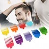 Pièces de Rechange pour Tondeuse à Cheveux électrique, Ensemble de Guides de Peigne 10 Pièces, Dents de Peigne Arrondies, 10 