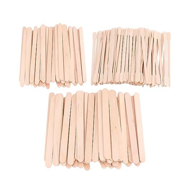 200 Pièces Bâtons de Cire en Bois Spatules de Cire Applicateurs dÉpilation à Sourcils Bâtons dArtisanat en Bois Bâtons dÉp