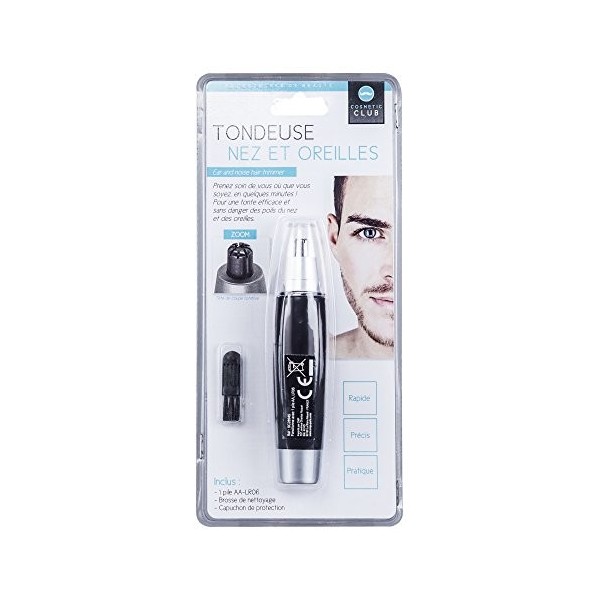 Rasoir Tondeuse sans fil COSMETIC CLUB - Poils Nez et Oreilles