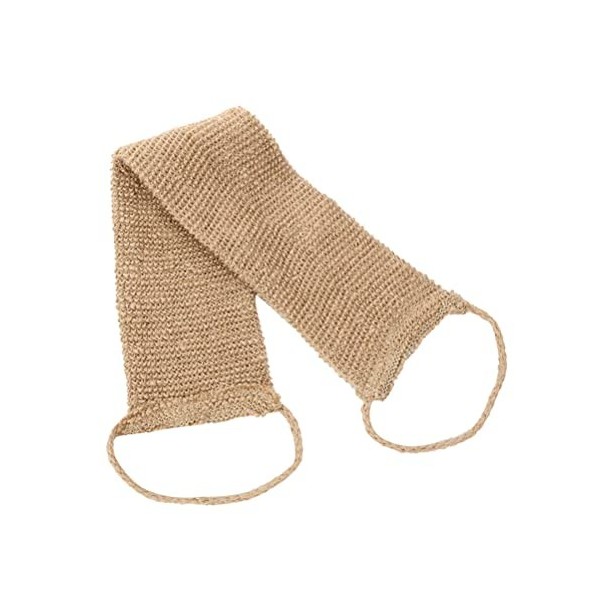 HEITIGN Lot de 2 Sangles de Lavage du Dos en Jute et Gants Exfoliants en Jute, Gants Exfoliants Exfoliants pour le Dos pour l