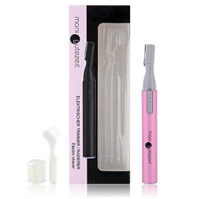 Trimmer sourcils/rasoir pour sourcils/rasoir pour poils visage, à piles, couleur rose