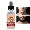 Huile de barbe,Croissance des cheveux de moustache, huile de barbe pour la croissance des hommes - Soin de la barbe 30 ml, hy